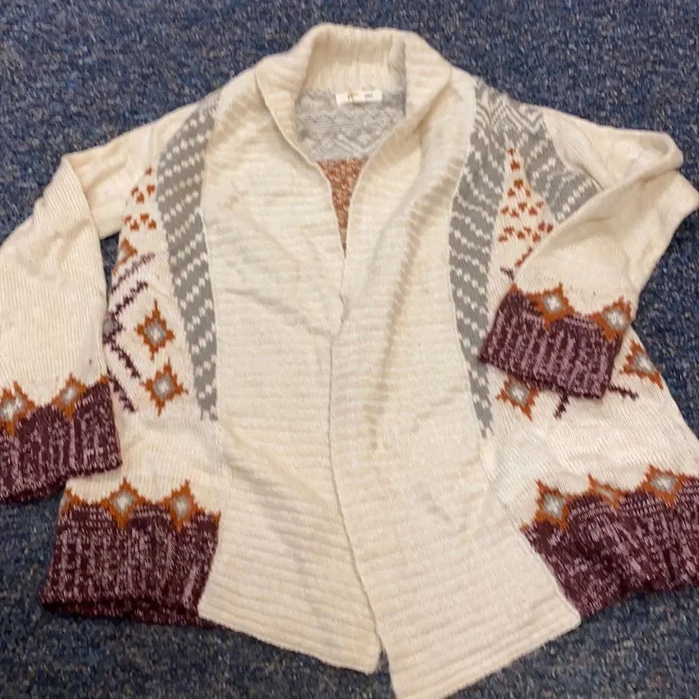 Pink Rose Open Front Sweater sz. M